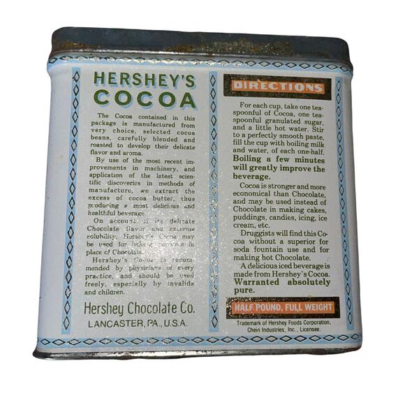 Hershey's Cocoa vintage collectible tin with cherub baby image - Picture 2 of 5